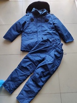 Ground Diligent Cotton Service Staff Working Cotton Clothing New Winter Work Clothes Warm And Warm Cotton Clothing Pants Windproof Cotton Big Clothes