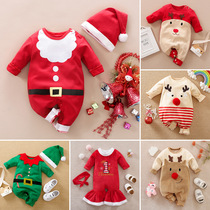 Baby Christmas clothing Even swarm Santa genie style climbing clothes for men and women Baby cute long sleeves Harvest