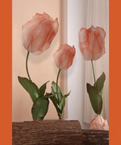 High-end Paper Art Manual Flower Three-dimensional Simulation Tulip Shop Opening Shop Window Background Decoration Active Scene Arrangement