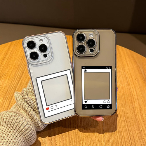 ins拍立得适用红米k100promax手机壳k100pro相框k90情侣k70可放小卡k80照片note17pro/k90至尊版k60/13/80/40 - 图3
