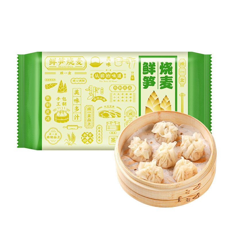 顾一盒鲜笋烧麦腌笃鲜烧卖灌汤皮薄猪肉老上海早餐方便速食面点,淘宝优惠券,粉丝福利购,淘宝优惠卷