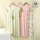 
Girls nightgowns summer thin sleeveless suspender skirt cool and refreshing home clothes little princess skirt baby pajamas