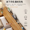 Government subsidized solid wood high box bed single 1.5m household 1.8m double bed side-opening air pressure storage bed