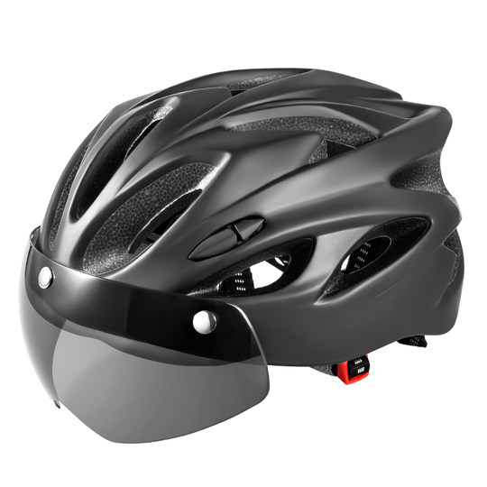 自行车骑行头盔男夏季山地公路车安全帽带尾灯大头围单车骑行装备