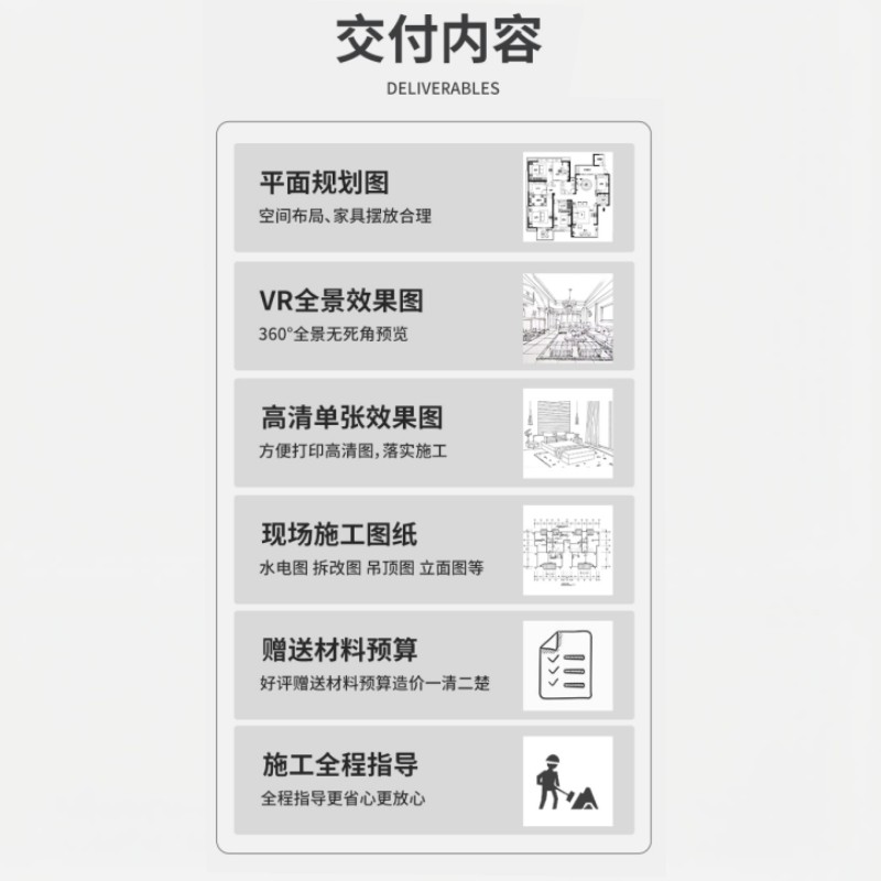 家装房屋全室内装修设计图纸纯设计师方案案3d效果图风格自建房-图2