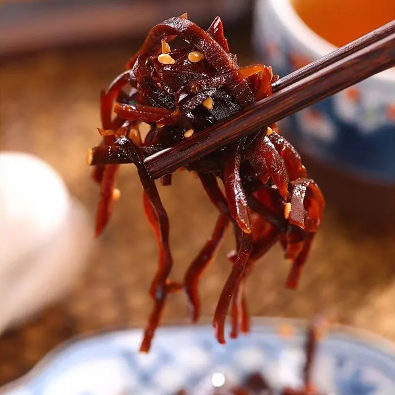 油焖芥菜丝山东农家特产老咸菜丝黑金丝酱香咸菜下饭拌饭菜即食 - 图2