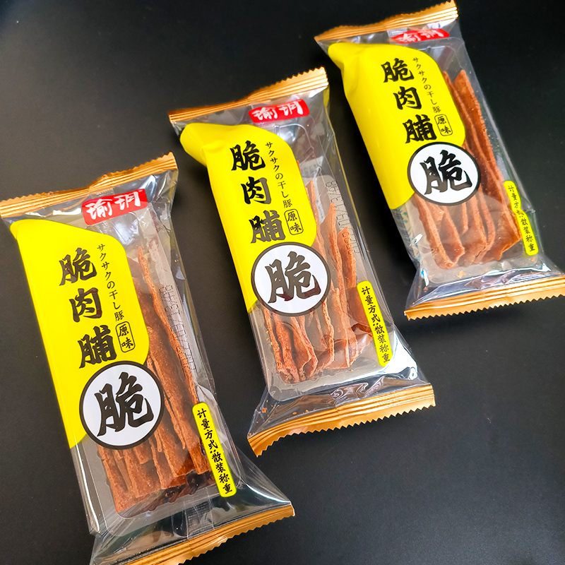 瑜玥脆猪肉脯鸡肉脆片500薄脆酥脆原味肉干小包装休闲小食品散装