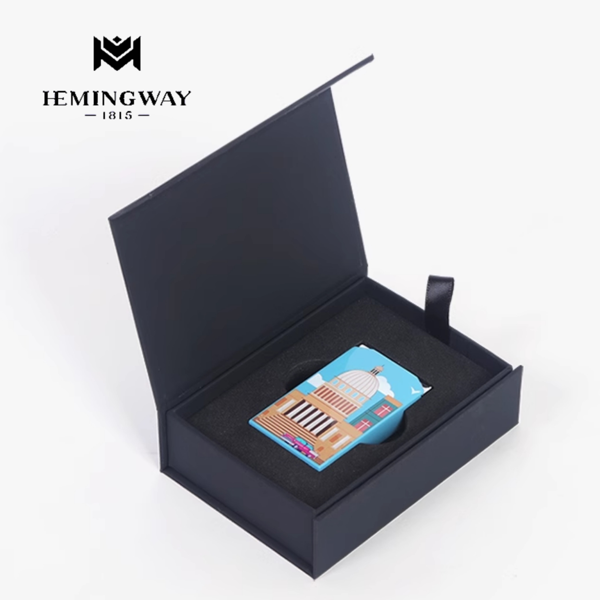 HEMINGWAY海明威官方正品雪茄剪刀打火机套装雪茄保湿盒高端礼品-图3