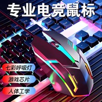 Electric race mouse cable mute silent mechanical game dedicated human ergonomic desktop office apply HP Lenovo