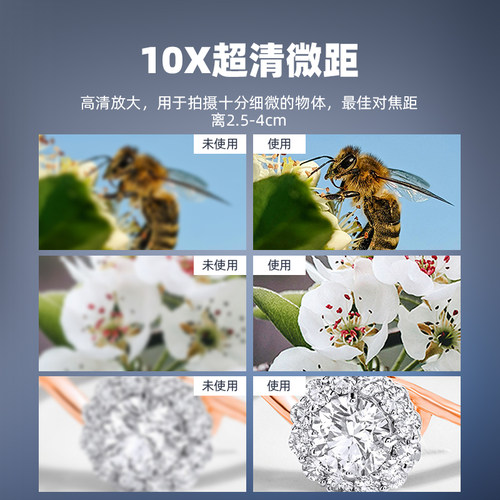 适用于大疆Pocket4/3微距镜头OSMO灵眸口袋相机显微镜头增广角镜头专业摄影拍照滤镜配件 - 图1