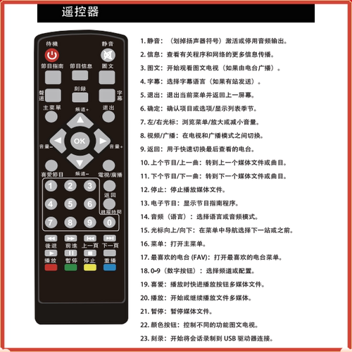 台湾中文繁体字地面波数字电视机顶盒机上盒数位电视盒免费看23台 - 图3