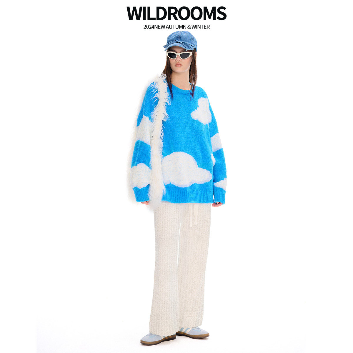 WildRooms家居服女款冬季2025新款时尚柔软可外穿半边绒长袖睡衣,淘宝优惠券,粉丝福利购,淘宝优惠卷