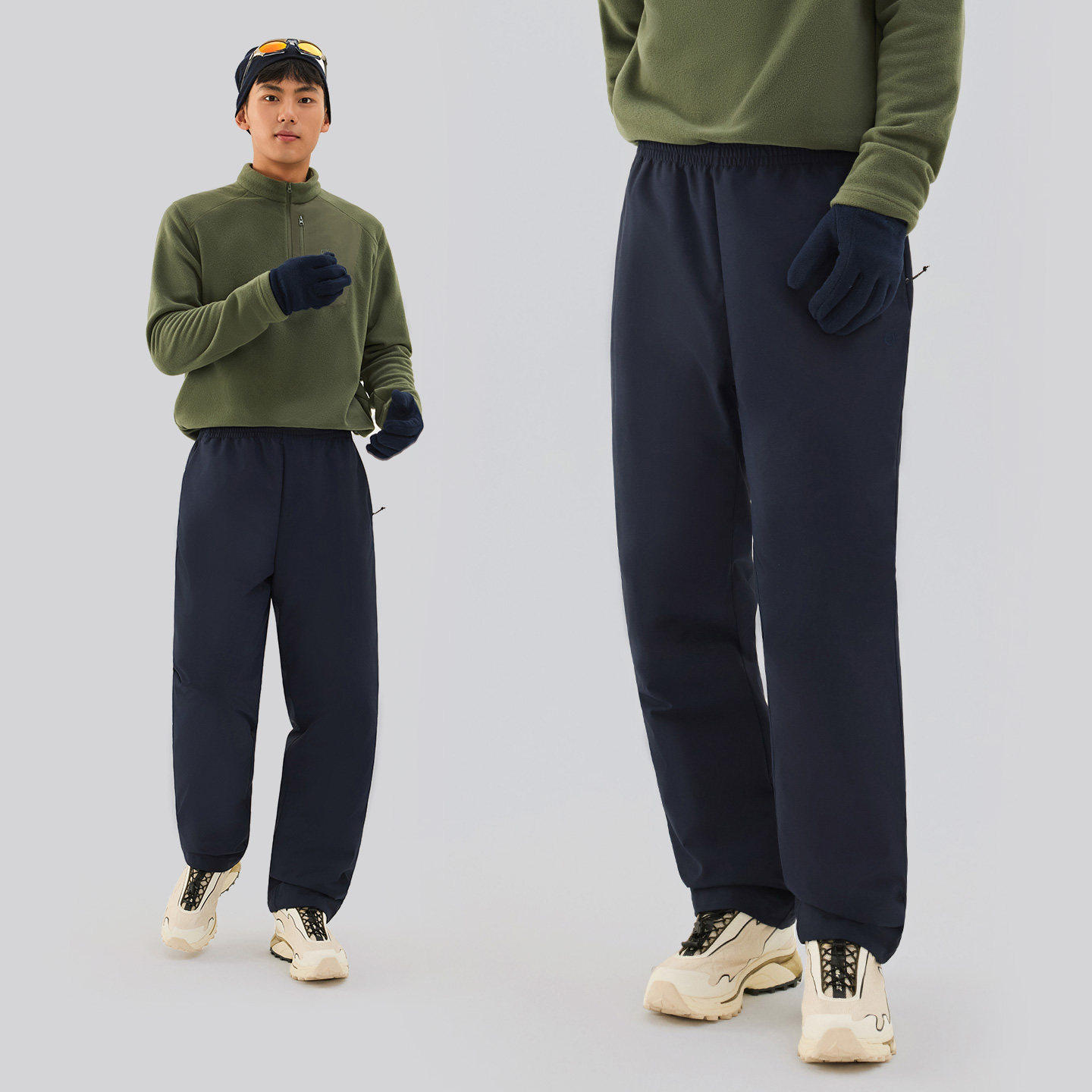 TECTOP/探拓户外轻暖羽绒裤男士冬季保暖防风防泼水徒步登山长裤,淘宝优惠券,粉丝福利购,淘宝优惠卷