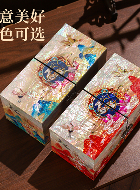 九色鹿螺钿漆器首饰盒太好看啦！