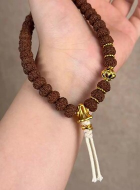 极简风马年限定马镫三通隔珠小佛头diy高质量搭配手串隔珠配饰