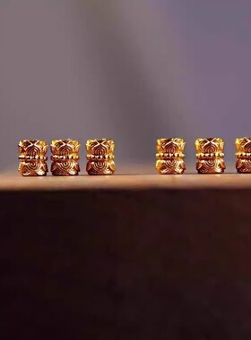 925银镀金精致金色莲花线束