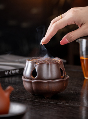 莲蓬盘香炉，居家茶道香薰好搭档