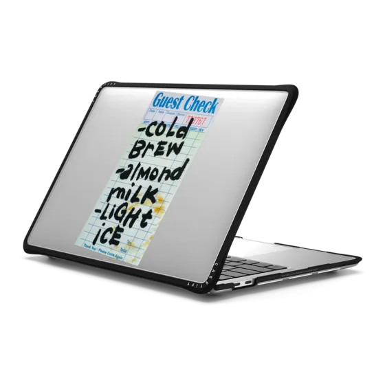 CASETiFY美食爱好者手写涂鸦艺术适用苹果Mac Book Pro13/14/15/16寸电脑笔记本保护壳Air套2020-2025款M3/M4