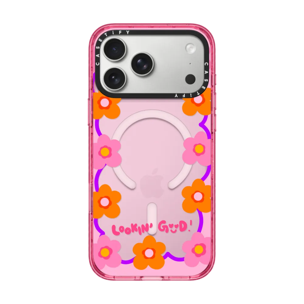 现货CASETiFY看起来很美适用于苹果iPhone17 Pro Max手机壳16/15/14磁吸镜面时尚潮牌花朵13透明防摔保护套12