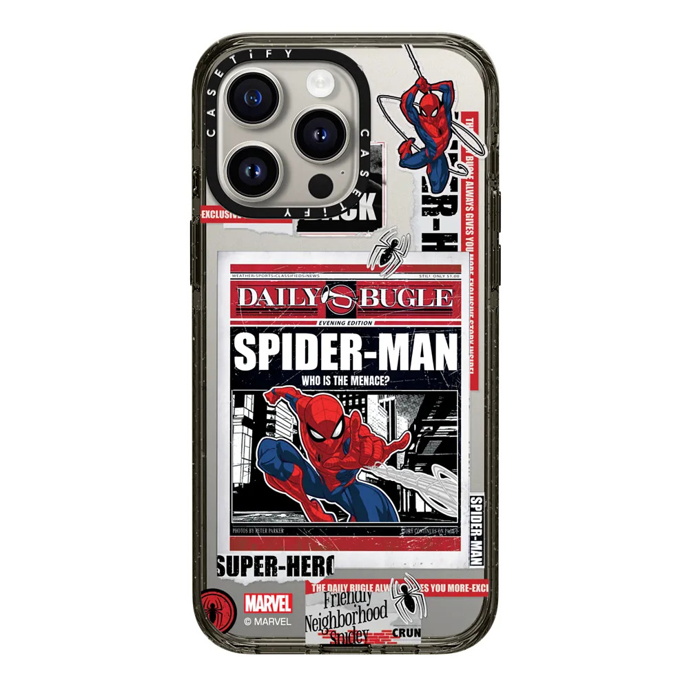 现货MARVEL x CASETiFY蜘蛛侠联名画报适用苹果iPhone15 pro max磁吸手机壳14/13/12个性潮牌漫威高端保护套 - 图1