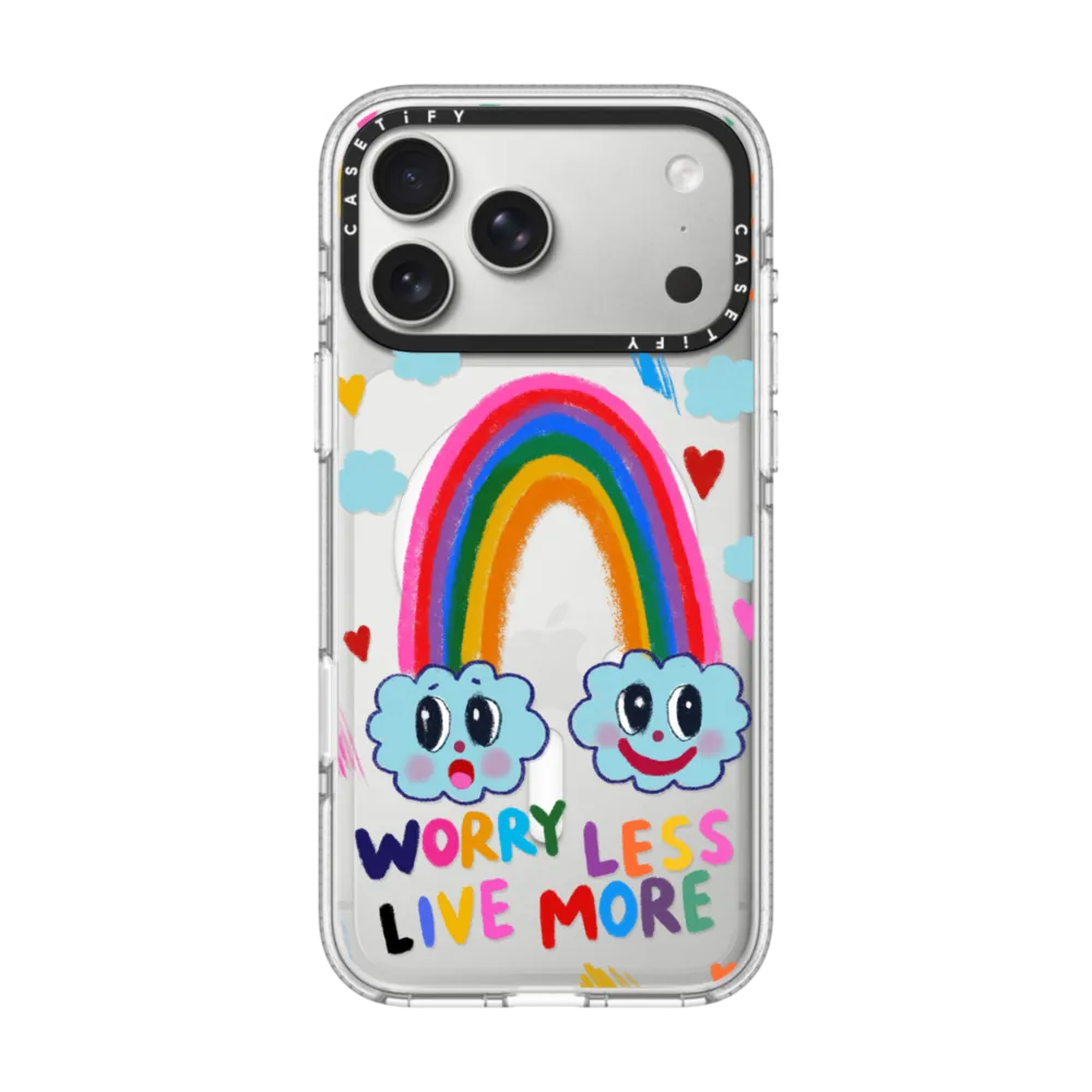 现货CASETiFY少些焦虑多多生活适用苹果iPhone17 Pro Max手机壳16/15/14磁吸时尚可爱ins彩虹air网红13保护套