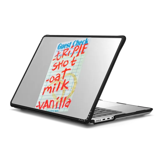 CASETiFY美食爱好者手写涂鸦艺术适用苹果Mac Book Pro13/14/15/16寸电脑笔记本保护壳Air套2020-2025款M3/M4