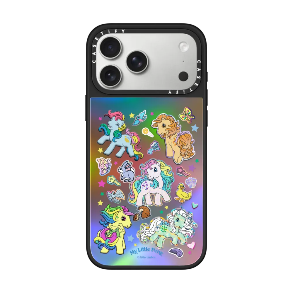 现货CASETiFY联名小马宝莉狂热贴纸适用苹果iPhone17 pro max磁吸手机壳16/15/14复古卡通限量13防摔保护套12,淘宝优惠券,粉丝福利购,淘宝优惠卷