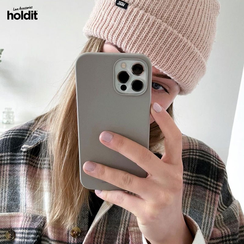 【特价清仓】holdit超轻薄款液态硅胶适用苹果iPhone14 Pro Max手机壳13简约12纯色软壳北欧ins风保护套简约-图2