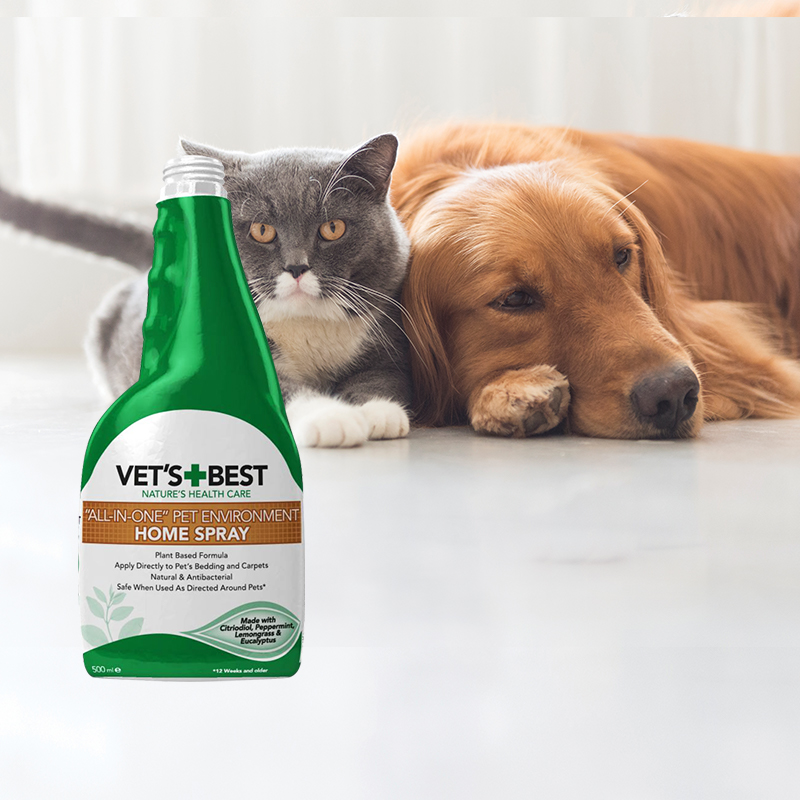 【自营】VET'S BEST/绿十字猫犬通用环境清洁去污除味喷剂500ml - 图1