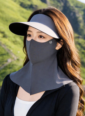 日本精工全脸防晒面罩女防紫外线夏季冰丝防护遮阳帽口罩护颈一体