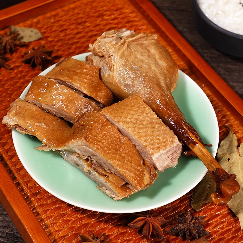 苏州特产爊鹅特色整只风味手撕卤鹅熫味熟食烧鹅即食下酒菜卤味鹅 - 图1