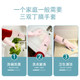 Pull back waterproof thickened nitrile one-piece flocked gloves