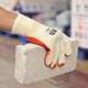 Pull back wear-resistant thickened film steel bar work gloves