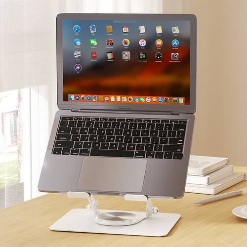 笔记本电脑支架旋转360度支托架散热升降桌面增高立式苹果macbook - 图1