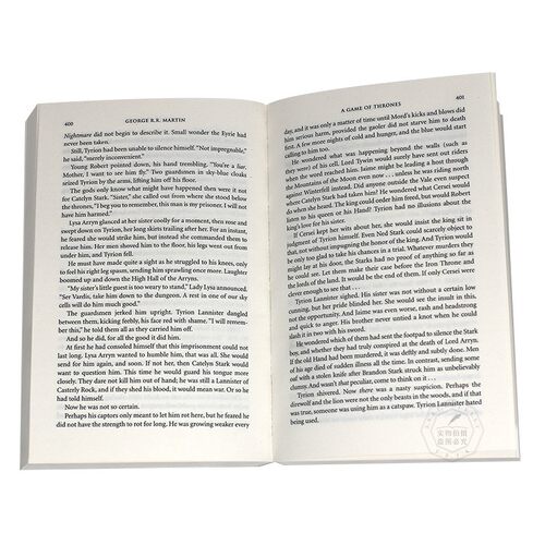 现货 英文原版 权力的游戏 冰与火之歌1 A Game of Thrones: Book 1 of a Song of Ice and Fire 9780007448036 - 图2