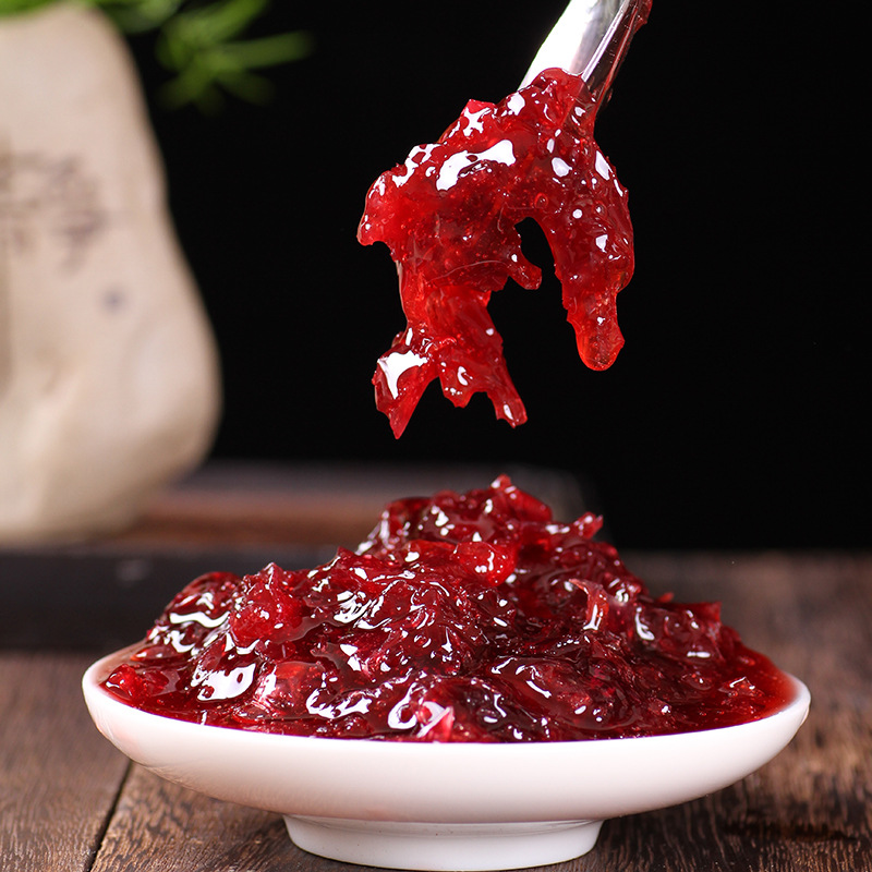 玫瑰酱云南特产天然食用玫瑰花酱商用冰粉烘焙果酱馅料无添加