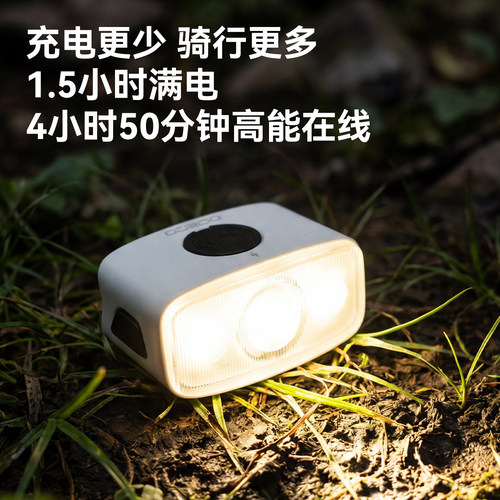 洛克兄弟自行车灯强光夜骑前灯吊装截止线公路山地车小布折叠车灯 - 图2