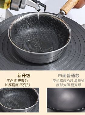 不锈钢煎蛋锅油泼小锅早餐荷包蛋不粘锅烧油热油淋油锅