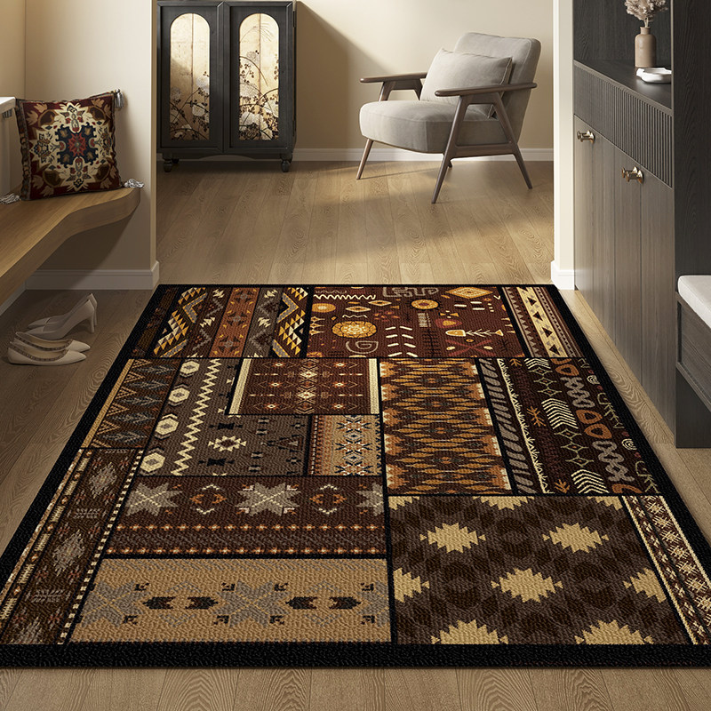 民族风比利时绒入户门玄关地毯高级感美式耐脏别墅门垫进门口脚垫,淘宝优惠券,粉丝福利购,淘宝优惠卷