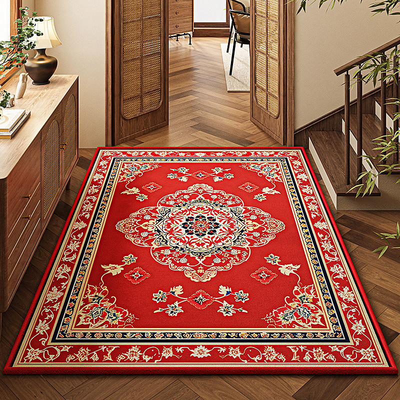 入户门地毯定制高级感复古红色进门地垫门垫防滑换鞋玄关脚垫耐脏,淘宝优惠券,粉丝福利购,淘宝优惠卷