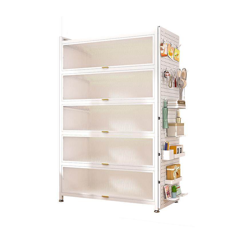 家用书柜带门防尘储物柜儿童多层落地铁艺书架客厅收纳钢制置物架,淘宝优惠券,粉丝福利购,淘宝优惠卷