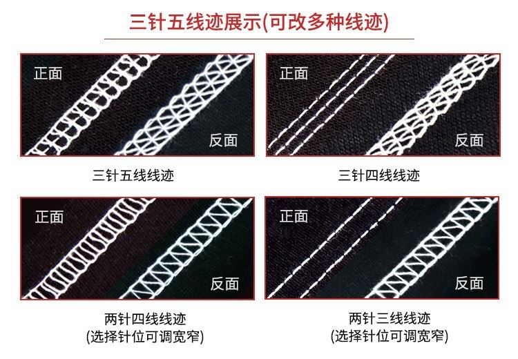 ZY500-05CBD大方头三针五线高速绷缝机上花边松紧带坎车缝纫机-图0