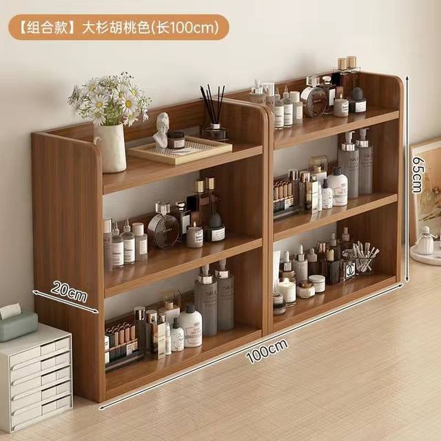 Desktop bookshelves shelf table household storage rack bedroom cabinet student desk shelf multi-layer simple bookcase
