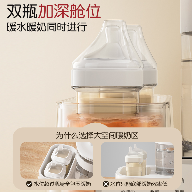 婴儿恒温热水壶家用调奶器二合一热奶器智能保温自动冲奶消毒一体