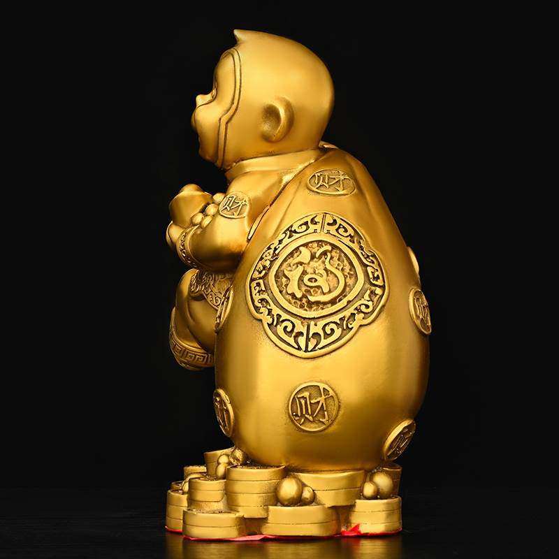 纯铜子礼摆件铜猴十TZP摆二生猴肖猴设黄铜猴吉祥物装饰家居工艺