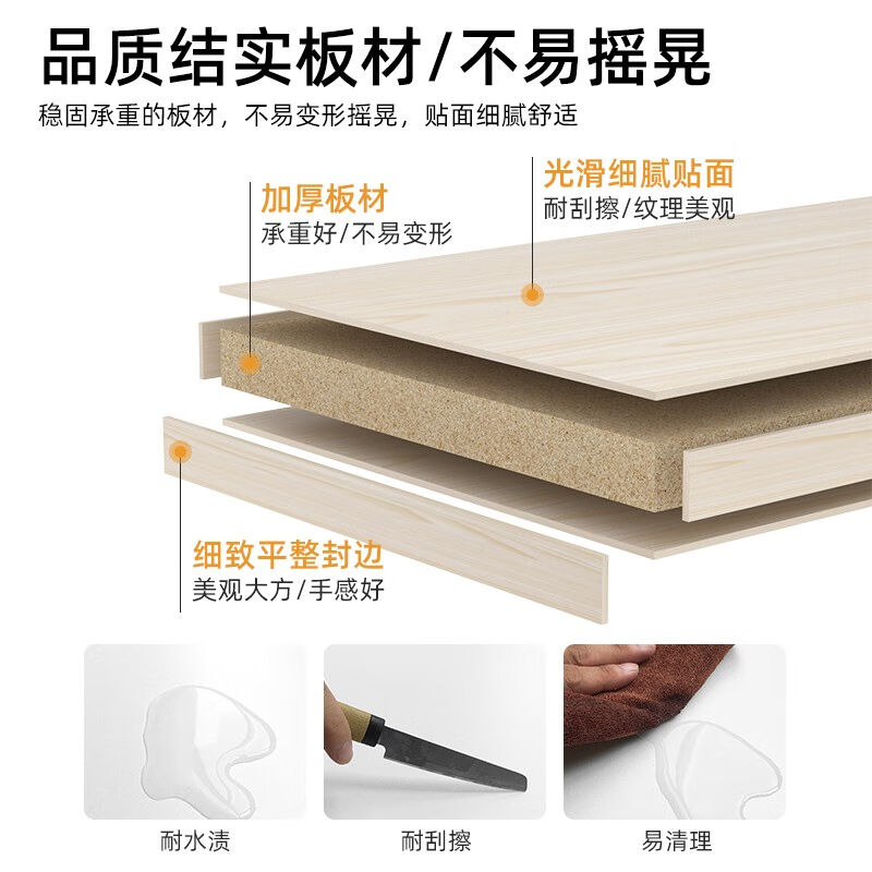 梧瑾床上桌学生上铺宿舍懒人书桌悬挂式折叠桌简约寝室电脑桌可折 - 图2