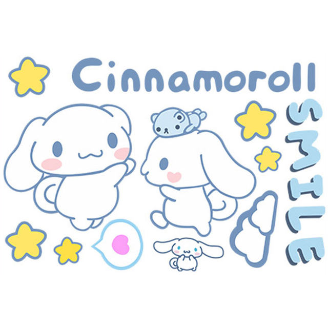 Cinnamon Dog Kuromi Electric Car Sticker Cartoon Cute Personalized Waterproof Sunscreen Knife New Day Decorative Sticker