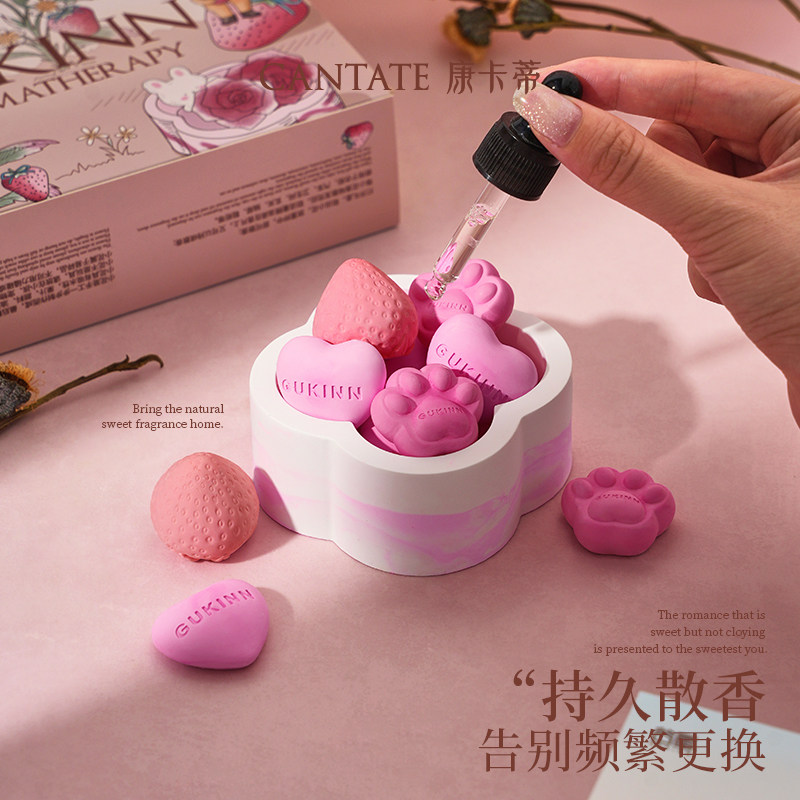 康卡蒂莓心引力无火香薰摆件精油生日礼物盒室内扩香石伴手礼男女,淘宝优惠券,粉丝福利购,淘宝优惠卷