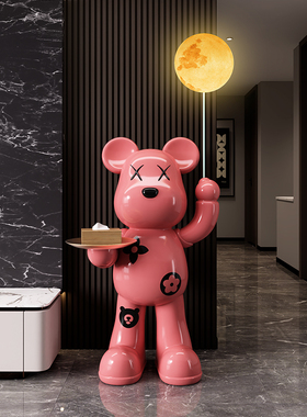 暴力熊大型落地摆件轻奢风上档次