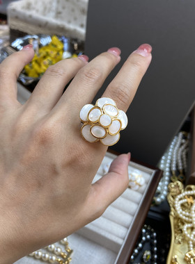 中古Vintage真金电镀法式复古天